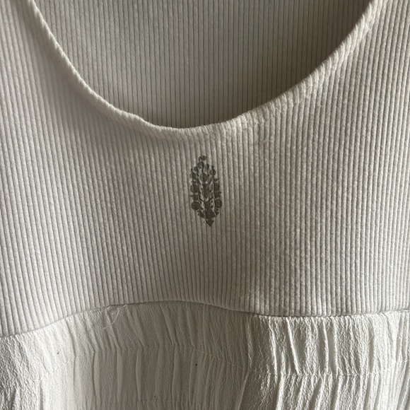 FP Movement white skortsie onesie w/ sewn in skort and shorts - Picture 7 of 8